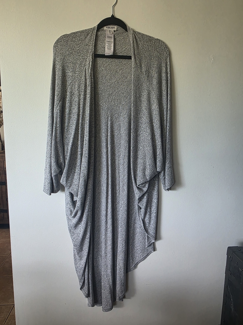 Ever New Melbourne Grey Draped Cocoon Cardigan